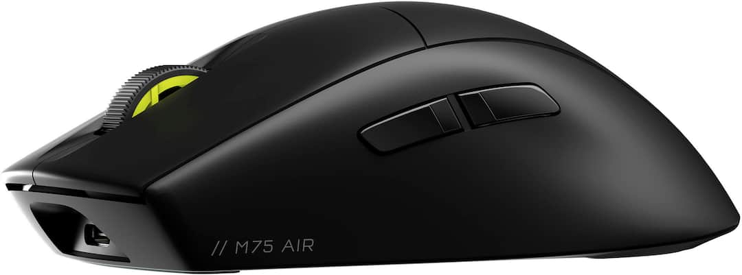 CORSAIR M75 AIR - mouse - ultra-lightweight - 2.4 GHz Bluetooth - black