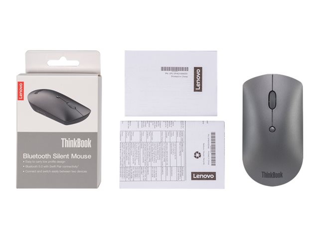 Lenovo ThinkPad Silent - mouse - Bluetooth 5.0 - iron gray