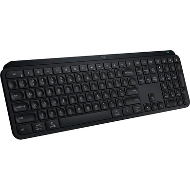 Logitech - MX Keys S Advanced Wireless Illuminated Scissor Keyboard, Black