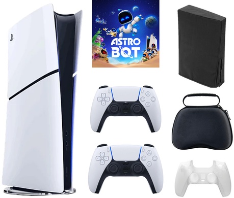 Playstation 5 Digital Astrobot Bundle With Accessories & Extra Controller