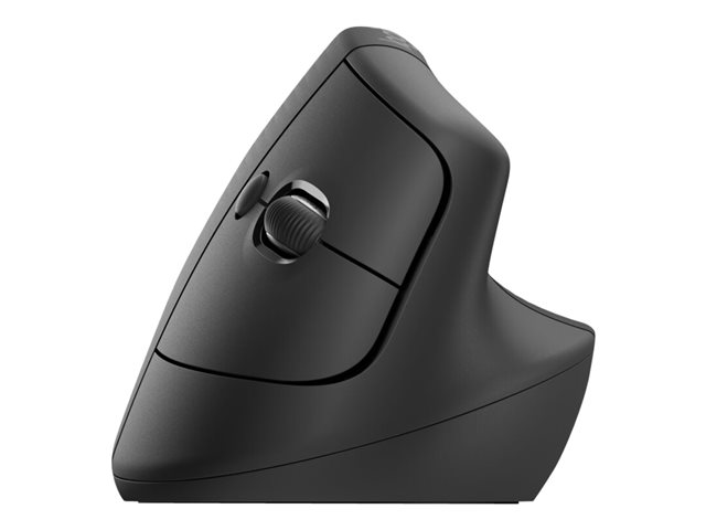 Logitech Lift for Business - vertical mouse - 2.4 GHz Bluetooth - graphite