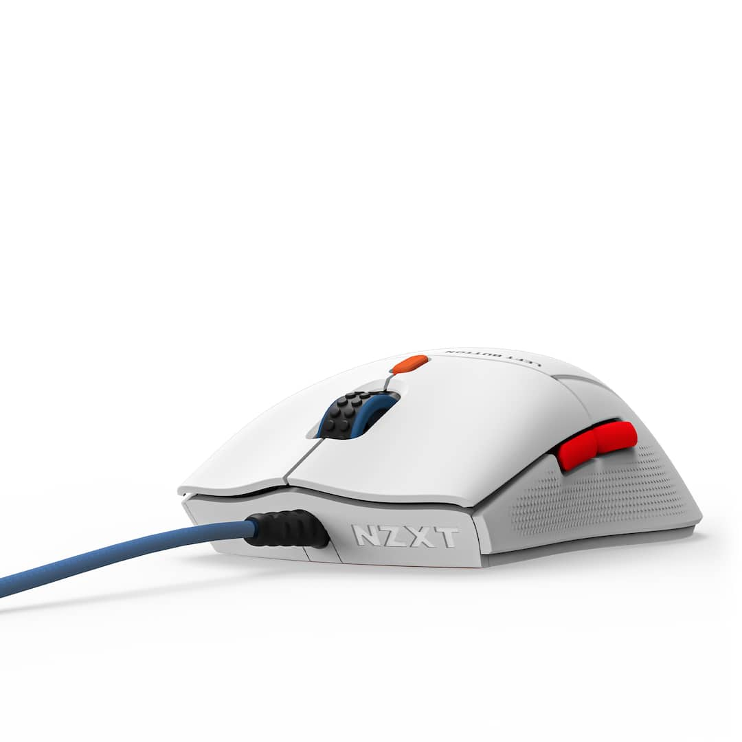 NZXT - Starfield Lift 2 Symm - Lightweight Symmetrical Wired High Performance Optical Gaming Mouse - White