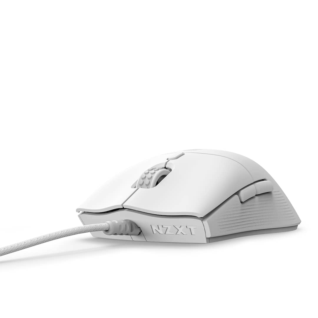 NZXT - Lift 2 Symm - Lightweight Symmetrical Wired High Performance Optical Gaming Mouse - White