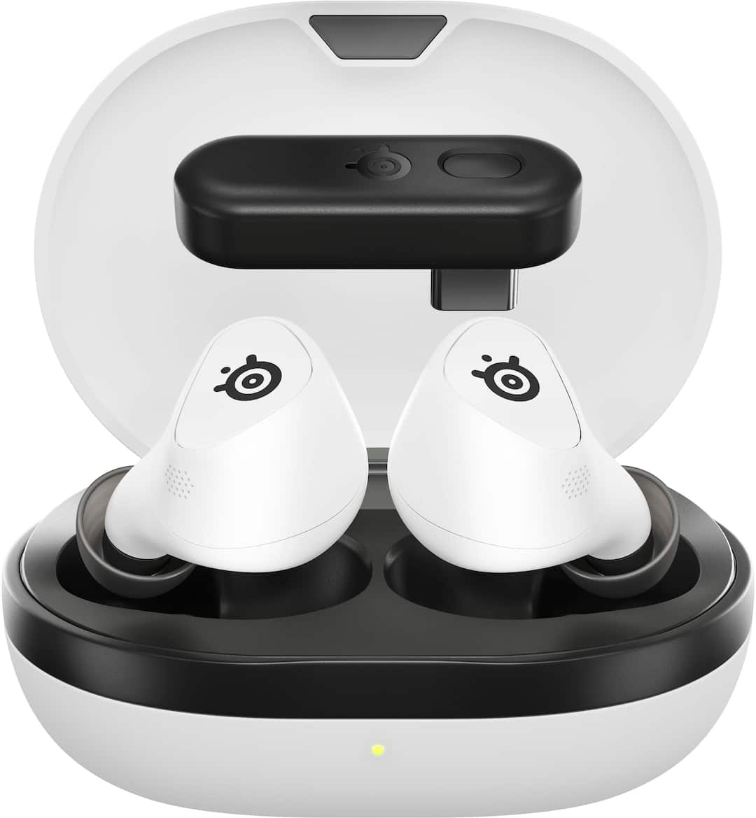 SteelSeries - Arctis Gamebuds True Wireless Noise Cancelling Gaming Earbuds for PS5 PS4 PC Switch - White