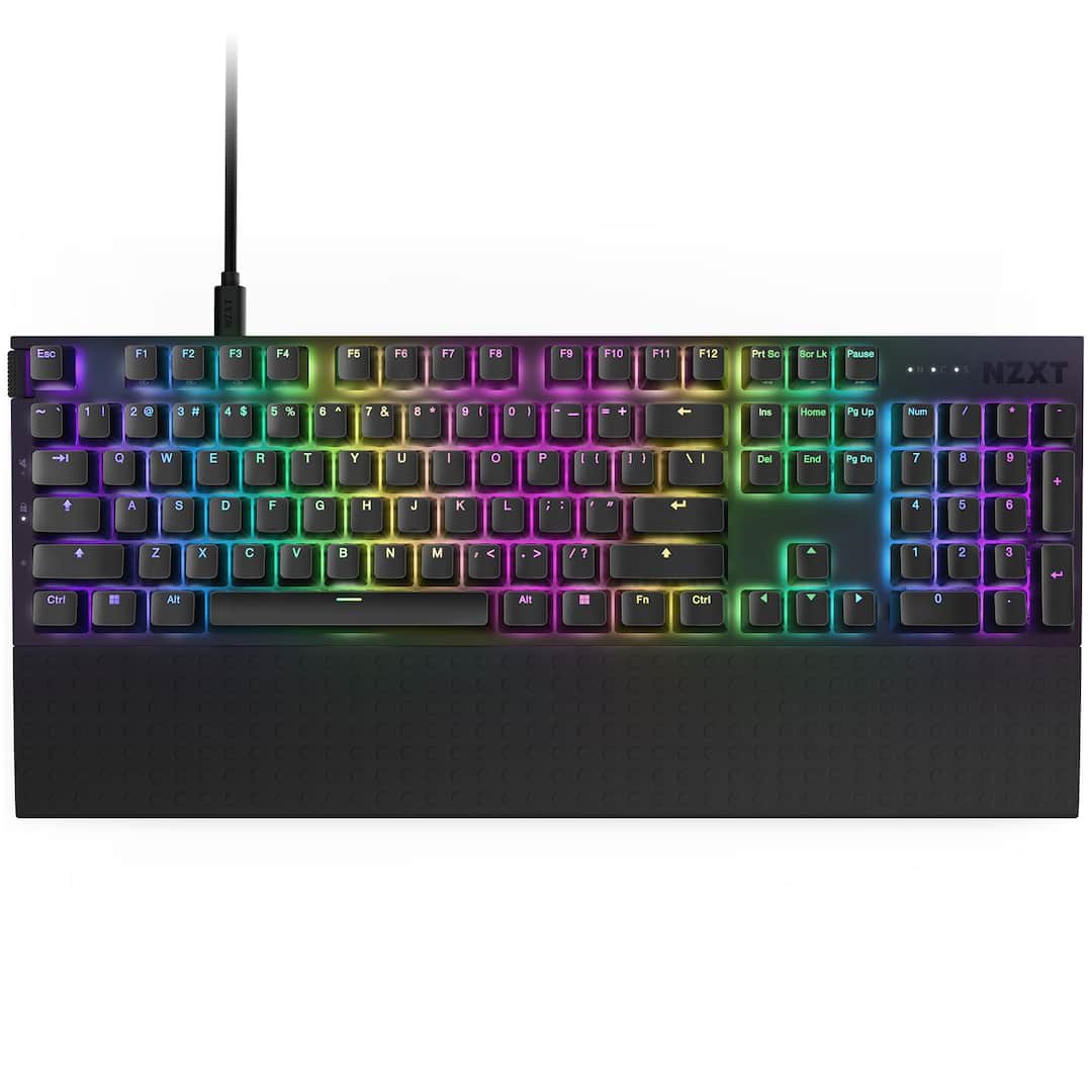 NZXT - Function 2 - Full Size Wired Optical Gaming Keyboard - Black