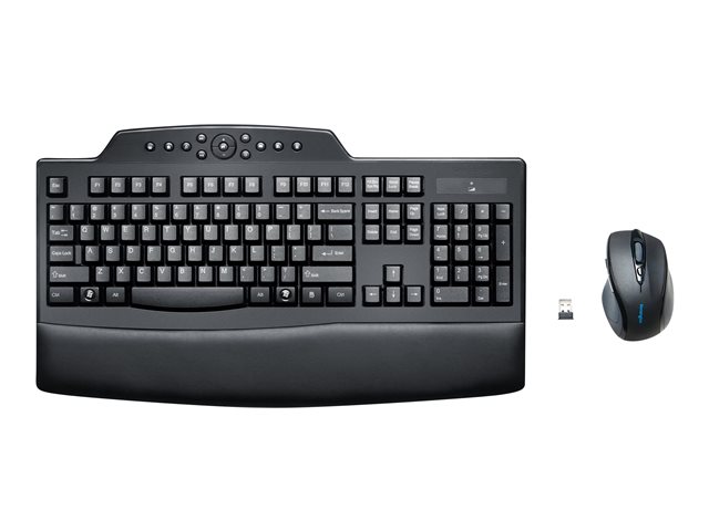 Kensington Pro Fit Wireless Comfort Desktop Set - keyboard and mouse set - US - black Input Device