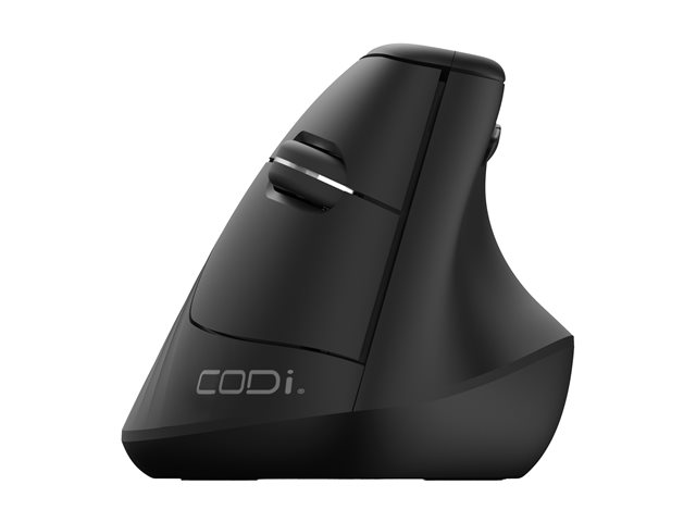 CODi 6D - vertical mouse - multi-device - 2.4 GHz Bluetooth 5.0 LE - black