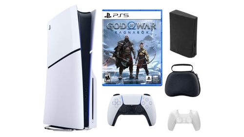 Playstation 5 Slim + God of War Bundle with Accessories