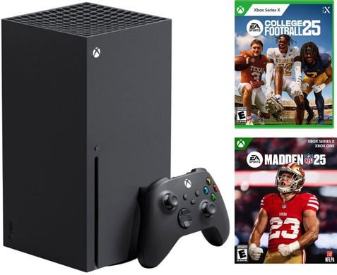 Xbox X Bundle With Madden NFL 25 Game and College Football 25 Game