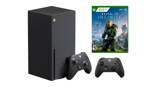 Xbox X + Halo Infinite Bundle with Extra Controller