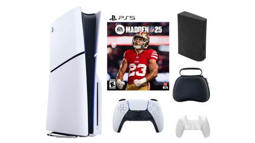 Playstation 5 Slim + Madden NFL 25 Bundle with Accessories